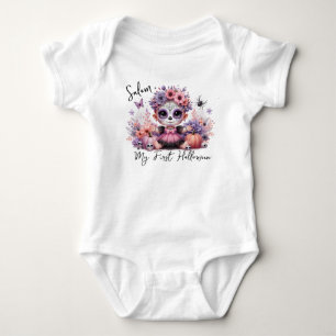 Mein erstes Halloween Baby Sugar Skull Strampler