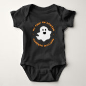Mein erstes Halloween-Cartoon-Ghost Baby Strampler (Vorderseite)