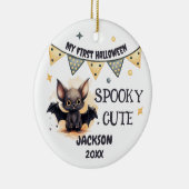 Mein erstes Halloween - individualisierbare Fotove Keramik Ornament (Rechts)