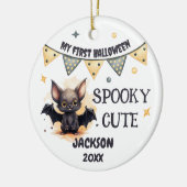 Mein erstes Halloween - individualisierbare Fotove Keramik Ornament (Links)