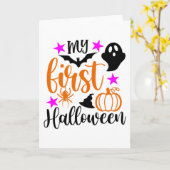 Mein erstes Halloween Karte (Gelbe Blume)