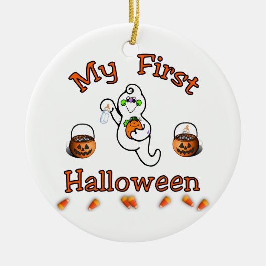 Mein erstes Halloween Keramikornament (Vorne)