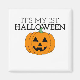 Mein erstes Halloween, mein erster Halloween-Kürbi Magnet