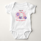 Mein erstes Halloween Name Pink Baby Bodysuit Baby Strampler (Vorderseite)