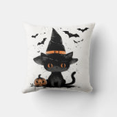 Mein erstes Halloween Niedlicher Katzenjacke Pumpk Kissen (Rückseite)