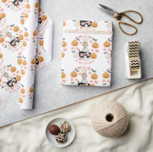Mein erstes Halloween Niedlicher Pumpkin & Ghost Geschenkpapier