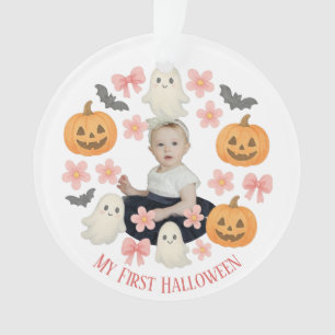 Mein erstes Halloween   Niedlicher Pumpkin & Ghost Ornament