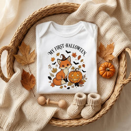 Mein erstes Halloween Orange Baby Strampler