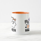 Mein erstes Halloween Süßes Mädchen Gespenst Baby Tasse (Zentrum)