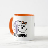 Mein erstes Halloween Süßes Mädchen Gespenst Baby Tasse (Vorderseite Links)