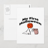 Mein erstes Halloween (Trick oder Treat) Postkarte (Vorne/Hinten)