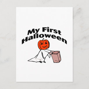 Mein erstes Halloween (Trick oder Treat) Postkarte