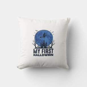 Mein erstes Halloween Vintage-Stich Kinderdesign_1 Kissen