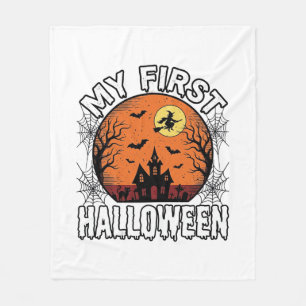 Mein erstes Halloween Vintage T-Shirt-Design für K Fleecedecke