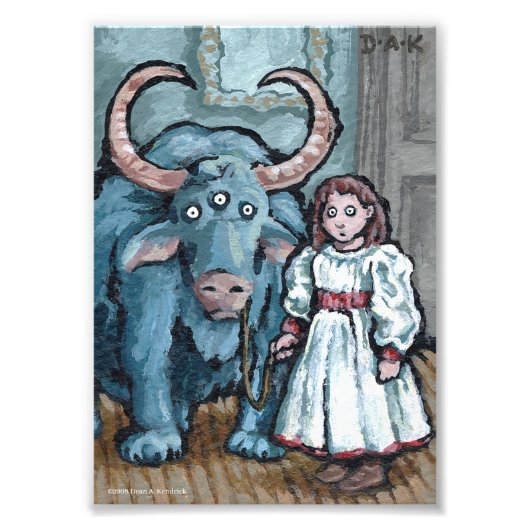 Mein erstes Haustier #1 - Surreal Odd Goth Creatio Fotodruck (Vorne)