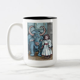 Mein erstes Haustier #1 - Surreal Odd Goth Creatio Zweifarbige Tasse