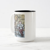 Mein erstes Haustier #2 - Surreal Odd Goth Creatio Zweifarbige Tasse (Vorderseite Links)