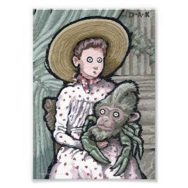 Mein erstes Haustier #3 - Surreal Odd Goth Creatio Fotodruck