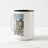 Mein erstes Haustier #4 - Surreal Odd Goth Creatio Zweifarbige Tasse (Vorderseite Links)