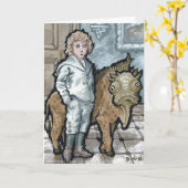 Mein erstes Haustier #4 - unbedruckter Gruß in der Karte (Gelbe Blume)