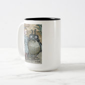 Mein erstes Haustier #5 - Surreal Odd Goth Creatio Zweifarbige Tasse (Vorderseite Links)