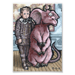 Mein erstes Haustier #6 - Surreal Odd Goth Creatio Fotodruck