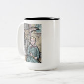 Mein erstes Haustier #8 - Surreal Odd Goth Creatio Zweifarbige Tasse (Vorderseite Links)