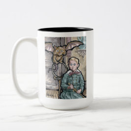 Mein erstes Haustier #8 - Surreal Odd Goth Creatio Zweifarbige Tasse