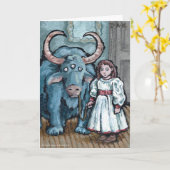 Mein erstes Haustier Nr. 1 - unbedruckter Gruß in Karte (Gelbe Blume)