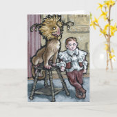 Mein erstes Haustier Nr. 2 - unbedruckter Gruß in  Karte (Gelbe Blume)