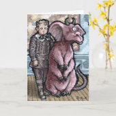 Mein erstes Haustier Nr. 6 - unbedruckter Gruß in  Karte (Gelbe Blume)