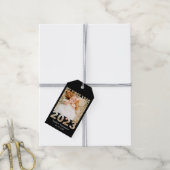 Mein erstes Jahr 2023 Modernes Cutout Baby Foto Bl Geschenkanhänger (Mit Garn)