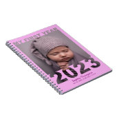 Mein erstes Jahr 2023 Modernes Cutout Baby Foto Pi Notizblock (Rechte Seite)