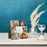 Mein erstes Jahr Baby Boy Foto Collage Niedliche G Fotoplatte<br><div class="desc">Diese niedliche Babyplakette im 1. Foto zeigt eine 6-Fotocollage Ihres kleinen Jungen. Mein erstes Jahr in schöner blauer Schrift über dem Namen deines Kindes für ein großes Gedenkgeschenk für Eltern und Großeltern.</div>