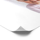 Mein erstes Jahr Baby Name 12 Foto Collage Poster (Ecke)