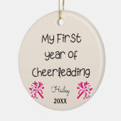 Mein erstes Jahr der Cheerleader Keramik Ornament (Links)