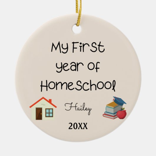 Mein erstes Jahr der Zuhause School Ornament (Vorne)