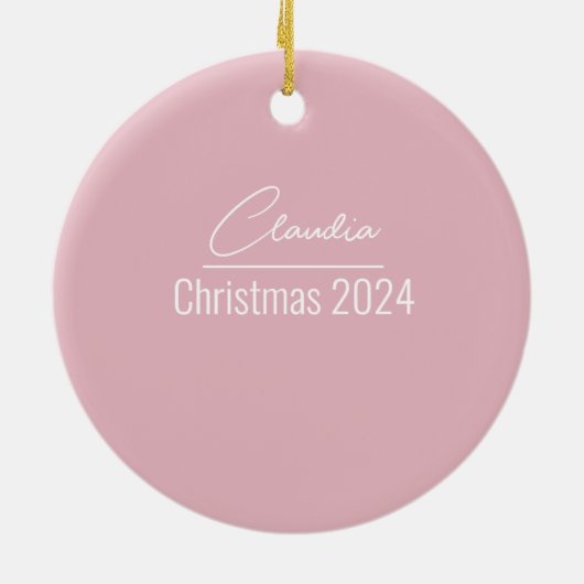 Mein erstes Jahr im Personalisierten Ornament in P (Hinten)