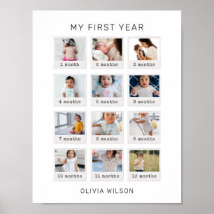 Mein erstes Jahr-Poster Poster