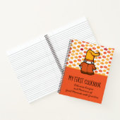 Mein erstes Kochbuch Pumpkin Muster Kinder Rezept Notizblock (Innenseite)