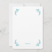 Mein erstes Kommunion Blau Einladung (Rückseite)