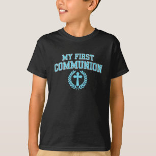 Mein erstes kommunion Boys katholisches religiöses T-Shirt