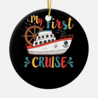 Mein erstes Kreuzfahrtschiff Anchor Cruising Vacat Keramik Ornament