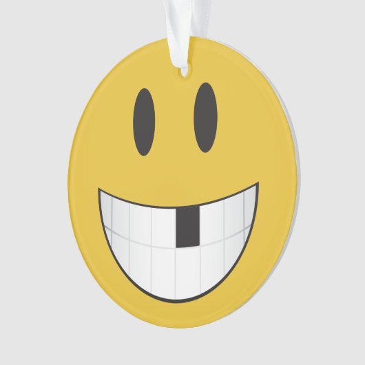 mein erstes loser Zahn emoji Ornament (Vorderseite)