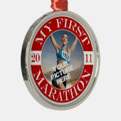 Mein erstes Marathon - 2011 Ornament Aus Metall (Rechts)