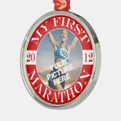 Mein erstes Marathon - 2012 Ornament Aus Metall (Links)