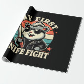 Mein erstes Messer Kampf - Cooler Hamster Geschenkpapier (Ungerollt)