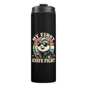 Mein erstes Messer Kampf - Cooler Hamster Thermosbecher