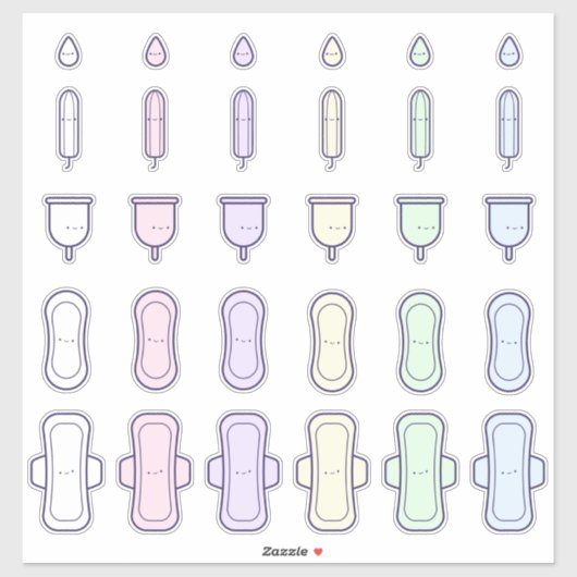 Mein erstes Niedliches Rainbow Pad Tampon Set Aufkleber (Blatt)