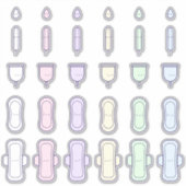 Mein erstes Niedliches Rainbow Pad Tampon Set Aufkleber (Vorderseite)